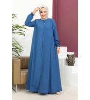 Medine İpeği Mevlana Ferace - İndigo / F0123 (İndigo Mavi)