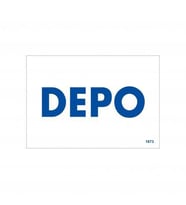 Depo Uyarı Levhası 17,5X25 Kod:1673