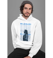 Billie Eilish Baskılı Unisex Oversize Şarkıcı Hoodie