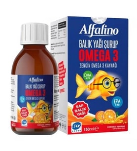Alfalino Balık Yağı Omega 3 Portakal Aromalı 150 ml