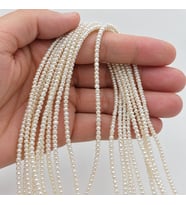 İnci Dizi Beyaz 2,5*1,5mm – Doğal Doku Royal Seri (63344)