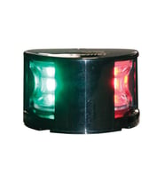 FOS LED 12 İki Renkli Seyir Feneri, Alttan Monte, Siyah