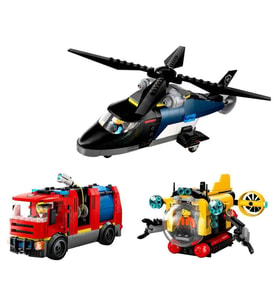 LEGO City Helikopter, İtfaiye Kamyonu ve Denizaltı Karışımı 60462