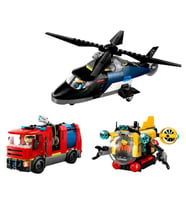 LEGO City Helikopter, İtfaiye Kamyonu ve Denizaltı Karışımı 60462