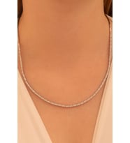 Kadın Gümüş Kolye -Duru Zirkon Taşlı Model Kadın Kolye