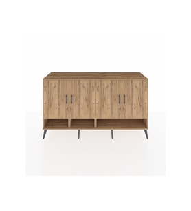 Kronos Konsol 6 Raflı 4 Kapaklı 176x59x99 Çam-Çam