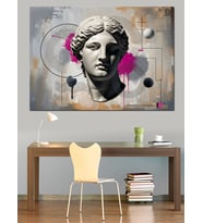 Modern Sanat Tarzı Venus Büstü Dekoratif Kanvas - Mdf Ahşap Tablo