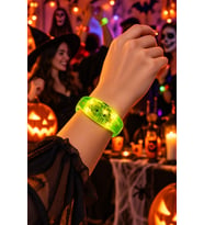 Yeşil Işıklı Sensörlü Bileklik Müzik Ritminde Yanıp Sönen Halloween Cadılar Bayramı Yılbaşı