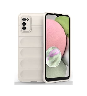 Samsung Galaxy A03S Kılıf Optimum Silikon - Krem