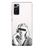 Samsung Galaxy S20 FE Uyumlu Marilyn Monroe Desenli Şeffaf Telefon Kılıfı