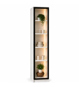 Cam Kapaklı Led Aydınlatmalı Vitrin 210x40