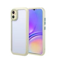 Skyarc Samsung Galaxy A05 Kılıf Kamera Korumalı Renkli Kenar ve Çerçeve Tasarımlı Vitamin Kapak (Yeşil)