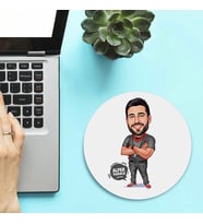 Kişiye Özel Erkek Hakem Karikatürlü Mousepad
