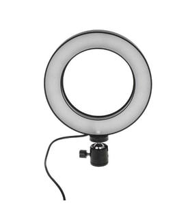 Lexroo M-16 Işıklı Telefon Tutucu Ring Light - Siyah