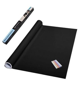 Sticker Rulo Yapışkanlı Çocuk 60cmx200cm Yazı Yazma Tahtası Yazı Yazma Sticker (Siyah)
