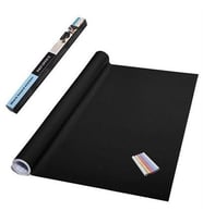 Sticker Rulo Yapışkanlı Çocuk 60cmx200cm Yazı Yazma Tahtası Yazı Yazma Sticker (Siyah)