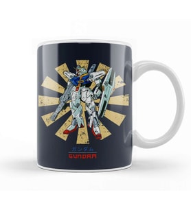 Gundam Retro Japanese Kupa Bardak Porselen