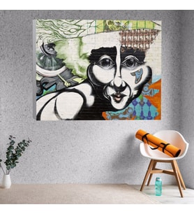 Grafiti Temalı Kanvas Tablo