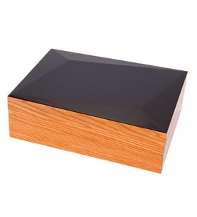 Humidor / Puro Saklama Kutusu Kahverengi - Siyah