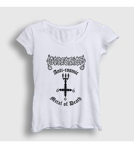 Presmono Kadın Beyaz Anti Cosmic Dissection T-Shirt 437821tt (Beyaz)