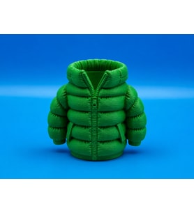 3D Baskı Şişme Mont Kalemlik - Masaüstü Organizer-Yeşil