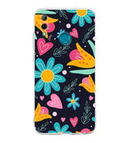 PrintiFy Huawei P Smart 2019 ile Uyumlu Retro Color 1  Kamera Korumalı Şeffaf  Kılıf