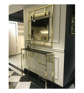Marisa Gold Dresuar&Konsol Ayna Takım