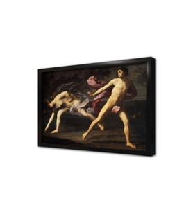 Atalanta ve Hippomenes Çerçeveli Mdf Tablo