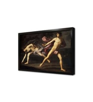 Atalanta ve Hippomenes Çerçeveli Mdf Tablo