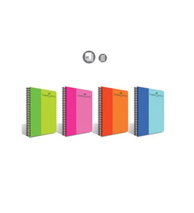 Faber Castell Biccolor 80 Yaprak Kareli Plastik Kapak