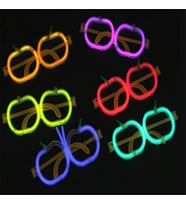 Glow Stick Elma Gözlük - Glow Partisi Gözlüğü - Glow Stick Gözlük 12 Adet