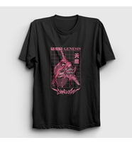 Presmono Unisex Siyah Eva 01 Neon Genesis Evangelion Anime T-Shirt 420720tt