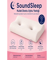 SoundSleep Kulak Dostu Uyku Yastığı – Küpe ve Kulaklık Kullananlar İçin Ergonomik Visco Yastık