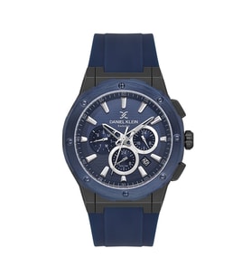 DANIEL KLEIN DK.1.13997-6 LACİVERT SİLİKON KORDON ERKEK KOL SAATİ