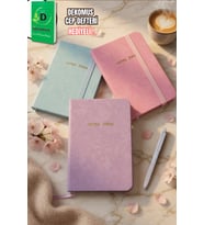 x Dekomus Pastel Touch Collection A7 Not Defteri Tek Adet "Dekomus Cep Defteri Hediyeli"