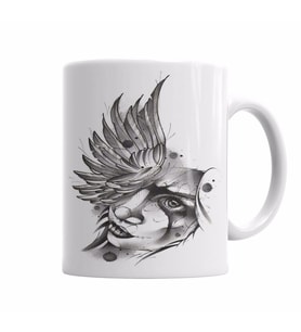 ANGEL  SKETCH Kupa Bardak Porselen