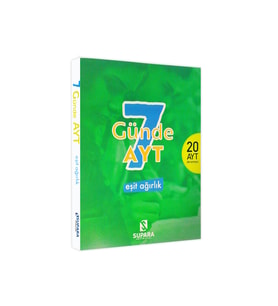 YKS - AYT 7 Günde Eşit Ağırlık Supara Yayınları Türk Dili ve Edebiyatı-Sosyal-Matematik 20li Deneme