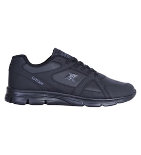 Luttoon Prt-251 Syh-Füme Cilt Erkek Sneaker Ayakkabı (Siyah)