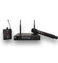Pawer PW-U150A (EY) Kablosuz UHF Mikrofon Seti: El, Yaka ve Kafa Mikrofonu (Siyah)