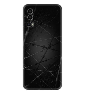 General Mobile GM 23 Kılıf Silikon Desen Özel Seri Dikenli Tel 1779