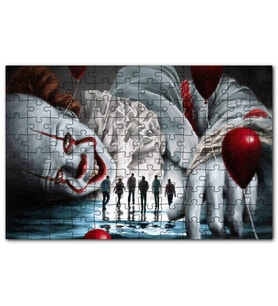 Cakapuzzle IT Filmi Karakteri Palyaço ve Kurbanları Puzzle Yapboz MDF (Ahşap) (120 Parça)