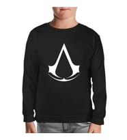 Assassin's Creed - Logo Siyah Çocuk Sweatshirt
