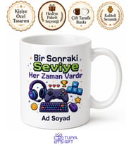 Bilgisayar Oyunu Seven İçin Kişiye Özel Eğlenceli Baskılı Kupa Bardak Hediye