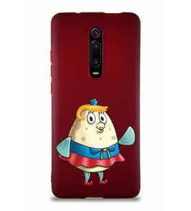 Xiaomi Redmi K20 Soft Premier Kapak Bayan Puff Tasarımlı Silikon Kılıf - Mürdüm (Şeffaf)