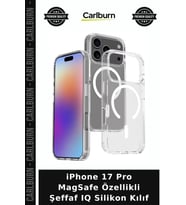 iPhone 17 Pro MagSafe Özellikli Şeffaf IQ Silikon Kılıf Cep Kılıfı Telefon Koruma Kapak