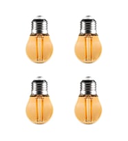 Begüsa 4 Adet Rustik Led Ampul Sarı Top