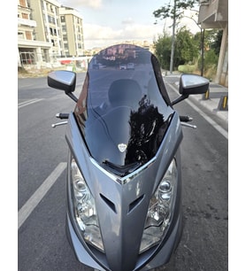 MOTOCAM Peugeot Satelis 250 Ön Cam 2006-2014 Model 63cm Siyah Renkli 4mm