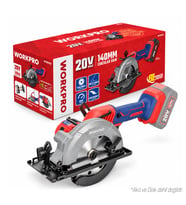 WORKPRO WP393003 20Volt 140mm Kömürsüz Profesyonel Daire Testere (Akü Dahil Değildir)