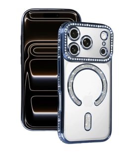 Newface Apple iPhone 17 Pro Joke Simli Magneticsafe Kılıf - Mavi
