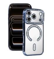 Newface Apple iPhone 17 Pro Joke Simli Magneticsafe Kılıf - Mavi